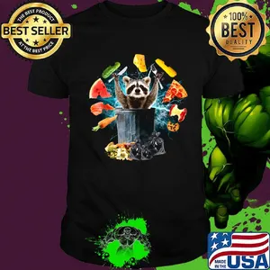 Squirrel looking for food in a carrot watermelon melon cheese bag shirt