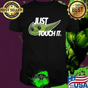 Star wars baby yoda nike just touch it shirt