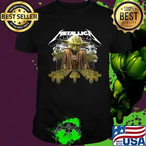 Star wars master yoda metallica jesus cross night shirt