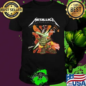 Star wars master yoda metallica s and m2 shirt