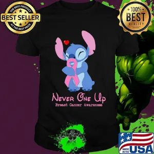 Stich never one up breast cancer awareness shirt