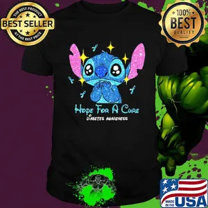 Stitch hope for a cure diabetes awareness shirt