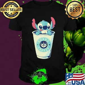 Stitch ohana coffee heart stars shirt