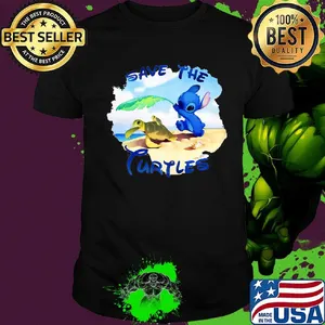 Stitch save the turtles shirt