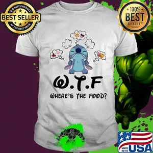 Stitch wtf where's the food white shirt