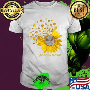Sunflower jack skellington you are my sunshine hearts shirt