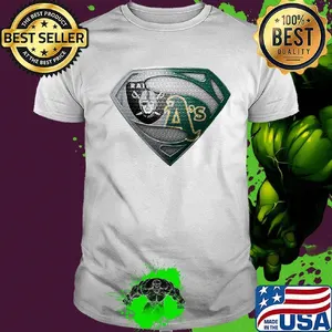Superman oakland raiders and oakland athletics shirt