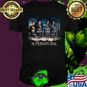 Supernatural 2005 2020 15 seasons 320 episodes signatures flowers shirt