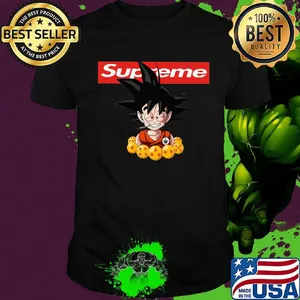 Supreme logo dragon ball 7 songoku shirt