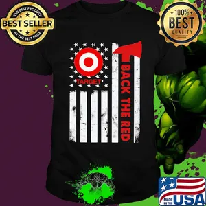 Target back the red american flag independence day shirt