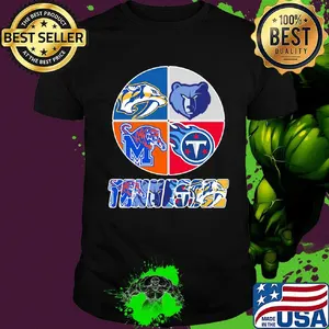 Tennessee nashville predators memphis tigers memphis grizzlies and tennessee titans logo shirt