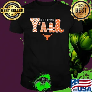 Texas longhorn hook em y'all shirt