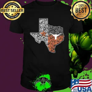 Texas Longhorns map football and Dallad Cowboy shirt
