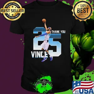 Thank you 25 vince carter basketball player shirt