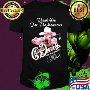 Thank you for the memories charlie daniels 1936 2020 signature shirt
