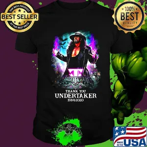 Thank you undertaker 1984 2020 light shirt