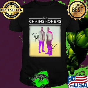 The chainsmokers members signatures shirt