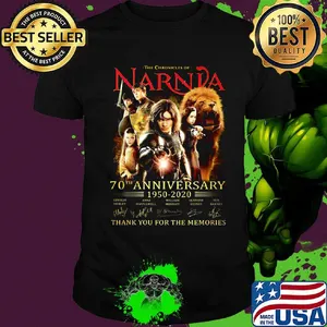 The chronicles of narnia 70th anniversary 1950 2020 thank you for the memories signatures shirt