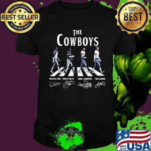The cowboys abbey road signatures shirt