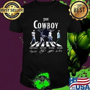 The dallas cowboys football abbey road signatures shirt