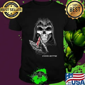 The death skull corvette logo shirt