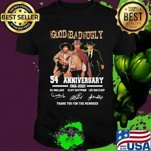The good the bad and the ugly 54th anniversary 1966 2020 thank you for the memories signatures shirt