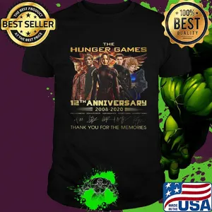The Hungger Games 12th anniversary 2008-2020 Thank you for the memories shirt