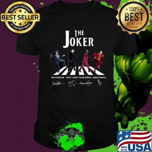 The joker abbey road signatures shirt