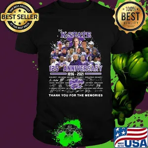 The k-state 125th anniversary 1896 2021  thank you for the memories signatures shirt