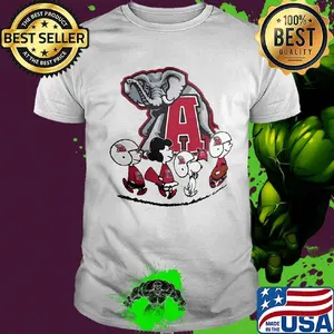 The peanuts alabama crimson tide football team shirt