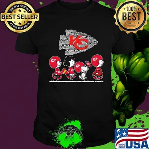The peanuts kansas city chiefs football logo shirt