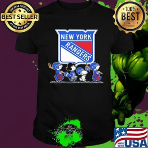 The peanuts new york rangers hockey logo shirt