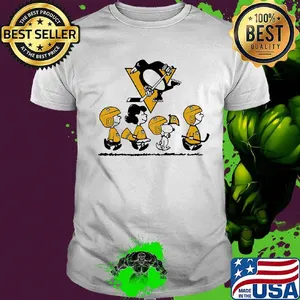 The peanuts pittsburgh penguins hockey logo shirt