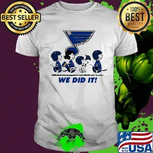 The peanuts st. Louis blues we did it hockey logo shirt