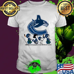 The peanuts vancouver canucks hockey logo shirt