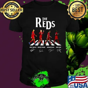 The reds liverpool fc abbey road signatures shirt
