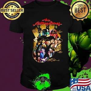 The rolling stones 1962 2020 members signatures shirt