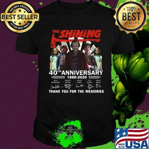 The shining 40th anniversary 1980 2020  thank you for the memories signatures shirt