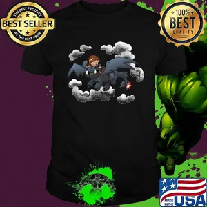 Toddler boys' riding toothless dragon shirt