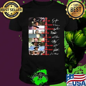 Tombstone film characters signatures shirt