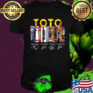 Toto band members signatures shirt