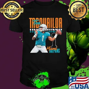Tua tagovailoa 1 miami dolphins football player shirt