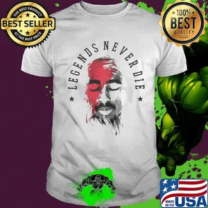 Tupac shakur legends never die art stars shirt