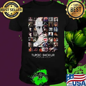 Tupac shakur rapper in live and let die shirt
