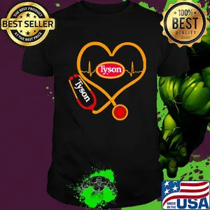 Tyson nurse stethoscope love heartbeat shirt