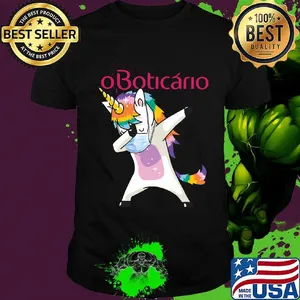 Unicorn mask oboticario logo shirt
