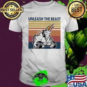 Unicorn unleash the beast vintage retro shirt