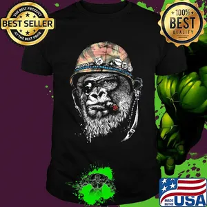 Veteran rum knuckles gorilla mens shirt