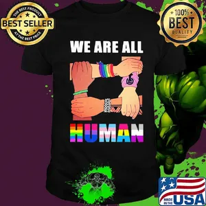We are all human black lives matter lgbt shirt