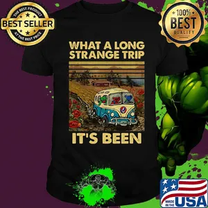 What a long strange trip it's been bus bear grateful dead vintage retro shirt